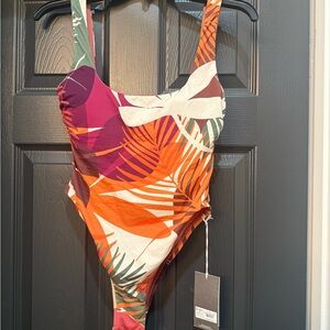 Target woman’s  One Piece Swimsuit - Orange, Purple, Green